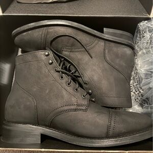 New, never worn black matte Captain boots